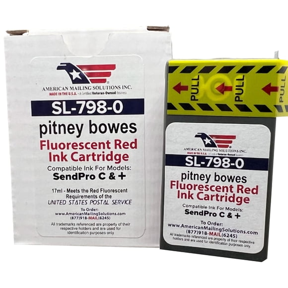 Cartucho de Tinta AMERICAN MAILING SOLUTIONS SL-798-0 Rojo