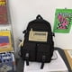 thumbnail image 1 of Stylish Large Capacity Backpack - Zippered, Portable, & Decorated for School!, 1 of 4