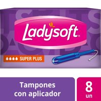 Tampones Súper Plus Flujo Intenso 8 Un Ladysoft