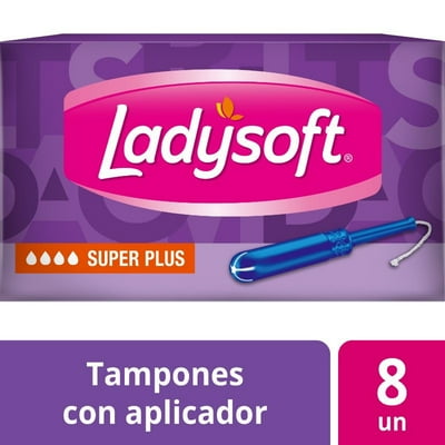 Tampones Súper Plus Flujo Intenso 8 Un Ladysoft
