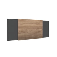 Fmfurniture - Respaldo Expandible 140/200 Cm Café Y Gris