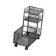 thumbnail image 4 of Carrito De Servicio Debajo Del Escritorio, Carrito Móvil Con Ruedas Para Vestidor, Estilo Rústico, Color Negro, Tres Capas, 4 of 5