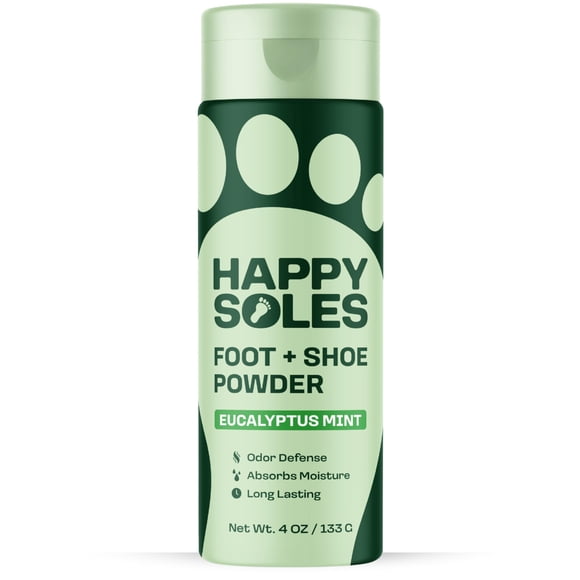 Polvo para pies HAPPY SOLES 133 g Eucalipto y Menta
