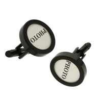 Magideal - 2 Piezas Gemelos Regalos De Joyería Accesorios De Tornillo Twist Business Novio Gemelos Para Graduación Trajes De , Negro