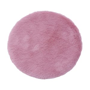 Magideal - 1/12 Casa De Muñecas Área Alfombra Juguetes Micro Paisaje Muebles Accesorios Mini Alfombra De Felpa Alfombra De Piso De Simulación Para La Decoración Rosa Redondo S