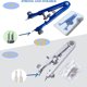 thumbnail image 4 of Pinza para barra de resorte LFGKeng azul, juego de 4 puntas de acero aleado, 4 of 7