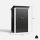 thumbnail image 2 of Bodega exterior techo simple 120x120 1.44 M2 - Black SS-04, 2 of 7