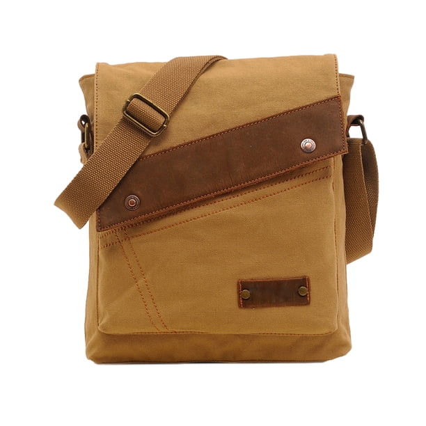 Nuevo bolso de lona para hombre, bolso bandolera vertical para hombre y mujer, bolso de un solo hombro