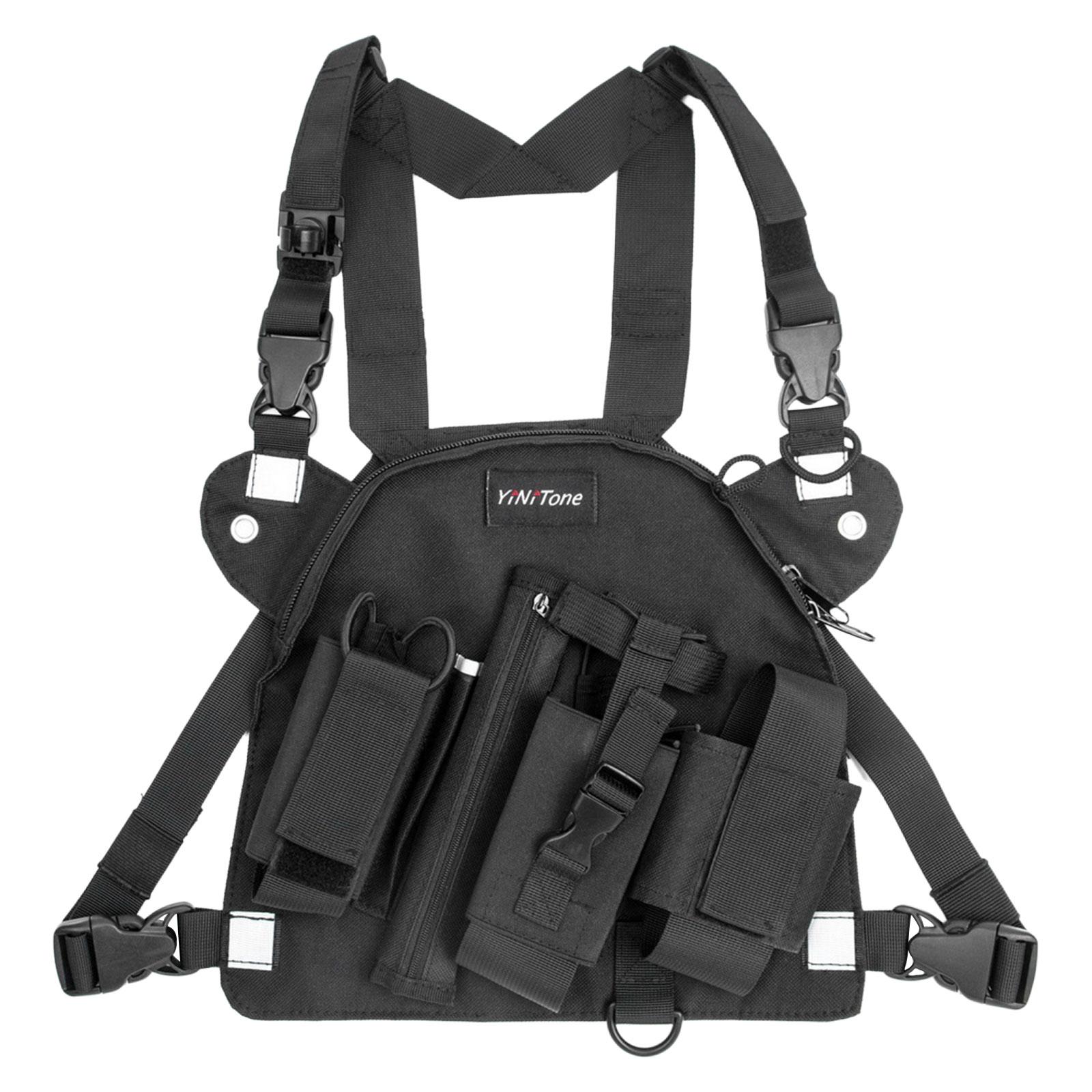 Magideal - Talkies Radio Arnés De Pecho Mochila, Práctico, Funda Radio Soporte De Hombro Bolsillo Radio Arnés De Pecho Para Viajes De Senderismo, Hombres, Estilo A