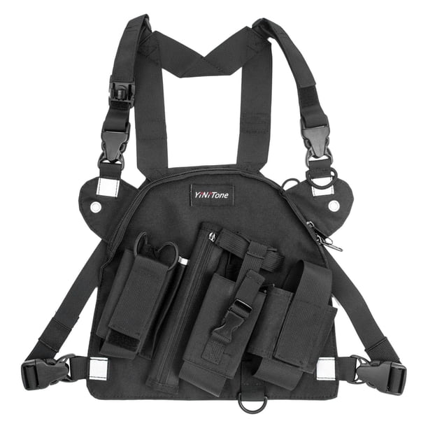 Talkies Radio Arnés de pecho Mochila, Práctico, Funda Radio Soporte de hombro Bolsillo Radio Arnés de pecho para viajes de senderismo, Hombres, Estilo A