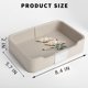 thumbnail image 3 of Bandeja SANZIE 21x14x5 cm Cuero gris plateado, 3 of 7