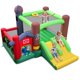 thumbnail image 1 of Brincolín inflable BOUNTECH estilo granja con alberca de pelotas y toboganes dobles, 1 of 9