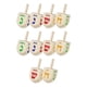 thumbnail image 1 of Decoraciones De Dreidels 10x De Madera Gyroscopios De Mano Divertidos Para Regalos Familiares De Escritorio, 1 of 5