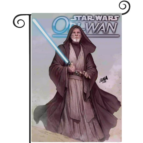 Obi-Wan-bandera de jardín temática. 28CM*45CM