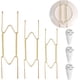 thumbnail image 1 of 3 juegos de colgadores de platos para pared, ganchos en forma de W de 15, 20 y 25 cm, soportes decorativos verticales para platos, expositor invisible para arte antiguo., 1 of 7