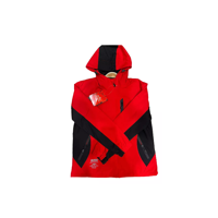 Genérico - Chaqueta Cortaviento Deportiva Ultra Liviana Micropolar Rojo, Talla S