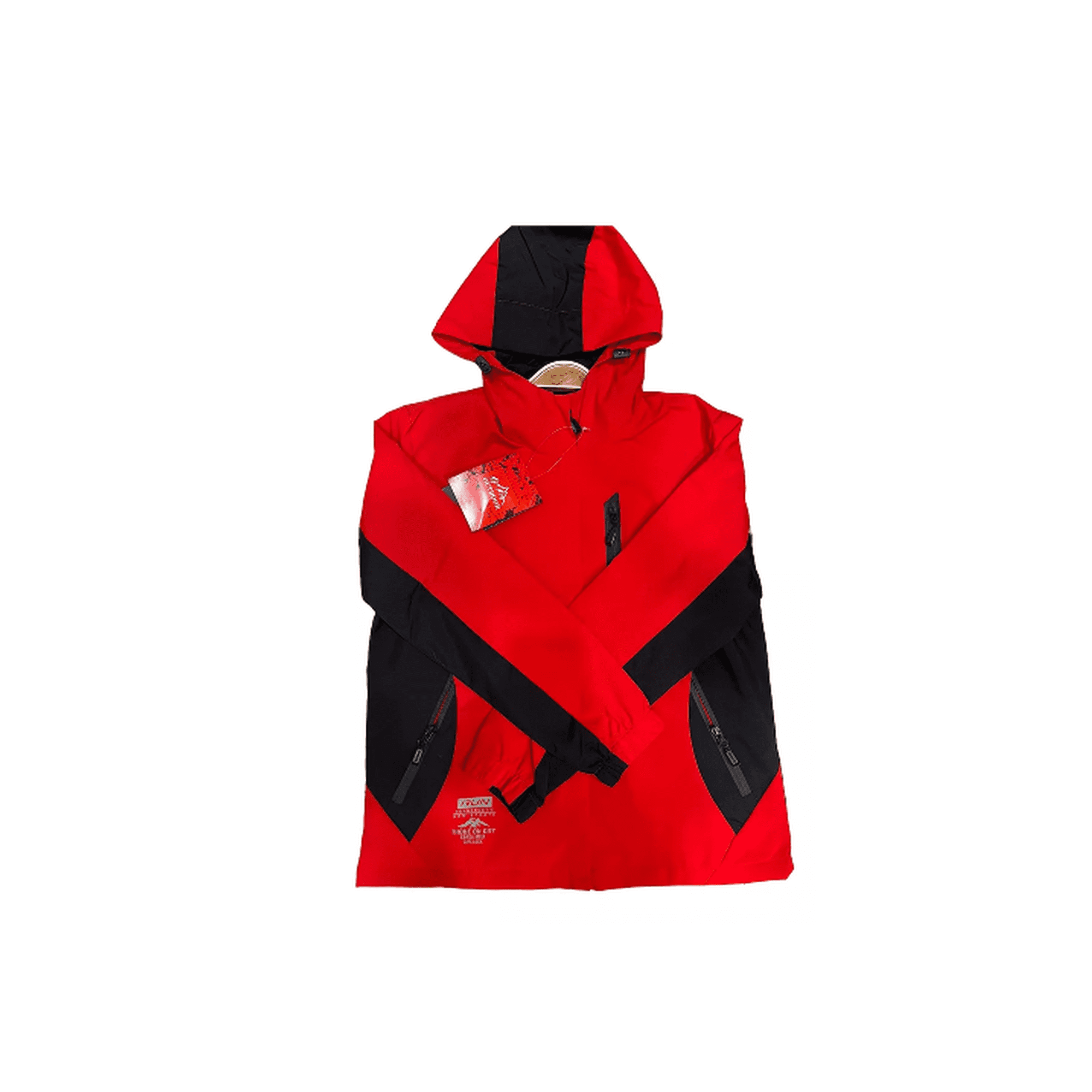 Genérico - Chaqueta Cortaviento Deportiva Ultra Liviana Micropolar Rojo, Talla S