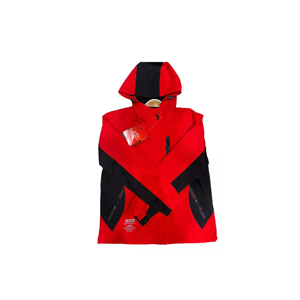 Genérico - Chaqueta Cortaviento Deportiva Ultra Liviana Micropolar Rojo, Talla S