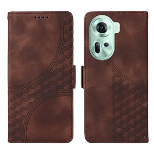 Carcasa Foxdock Oppo Reno 11 Pro 5G De Cuero Pu, Diseño Acolchado Clásico, Protección Contra Caídas Y Rayones