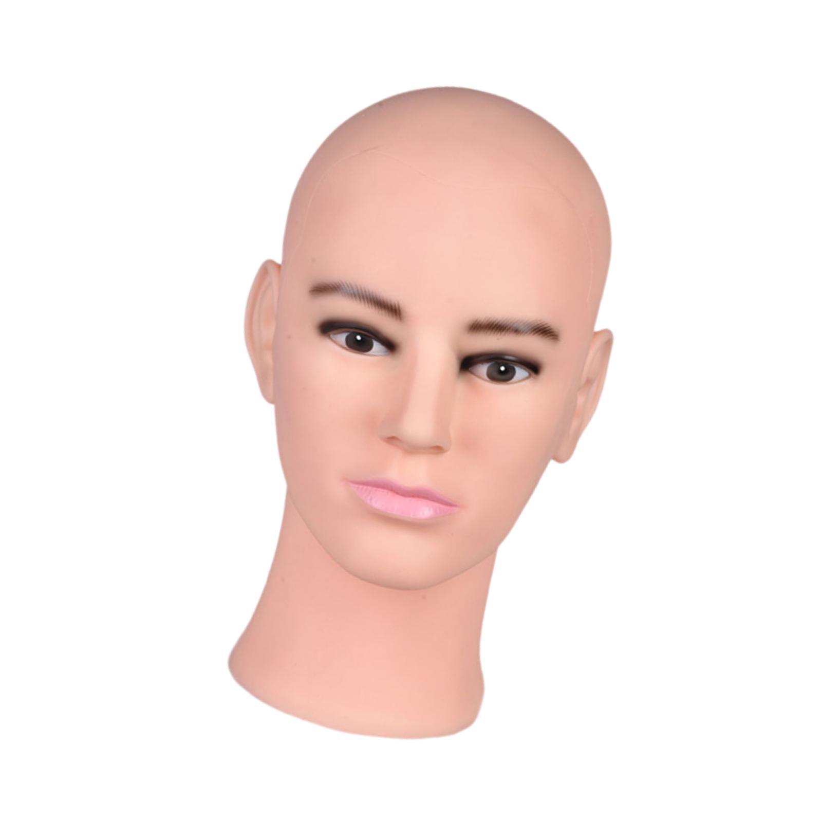 Magideal - Cabeza De Maniquí Calva Masculina, Cabeza De Peluca De Maniquí, Exhibición De Sombrero Multiusos, Maniquí Calvo Para Postizos, Exhibición De Pelucas,