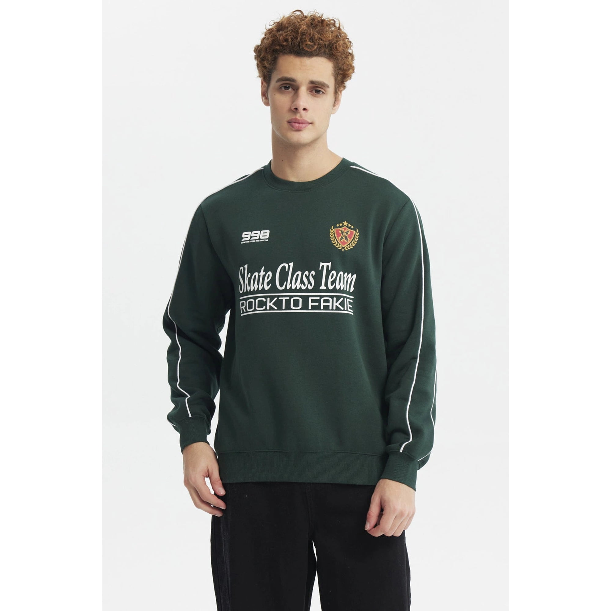 Fashionspark - Polerón Hombre Oversize Verde