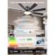 thumbnail image 3 of Ventilador de techo JSAITEE de 60 pulgadas con luz LED y control remoto, 3 of 3