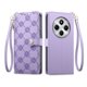 thumbnail image 1 of Funda Billetera con Cierre para [Xiaomi Redmi 14C] con Tarjetero, Soporte y Correa de ManoMorado, 1 of 5