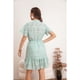 thumbnail image 3 of Vestido Corto Mujer Algodon Manga Corta Encaje Casual 0041, 3 of 3