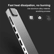 thumbnail image 5 of Estación de acoplamiento multifunción HUB tipo C 8 en 1, concentrador USB, convertidor HDMI, carga PD para iPad Pro, MacBook Air Pro, portátiles, tabletas, USB C y más, 5 of 8