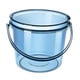 thumbnail image 3 of Cubo De Agua Con Tapa Cubo De Pesca Pequeño Para Lavado De Autos Dormitorio Al Aire Libre Azul, 3 of 3