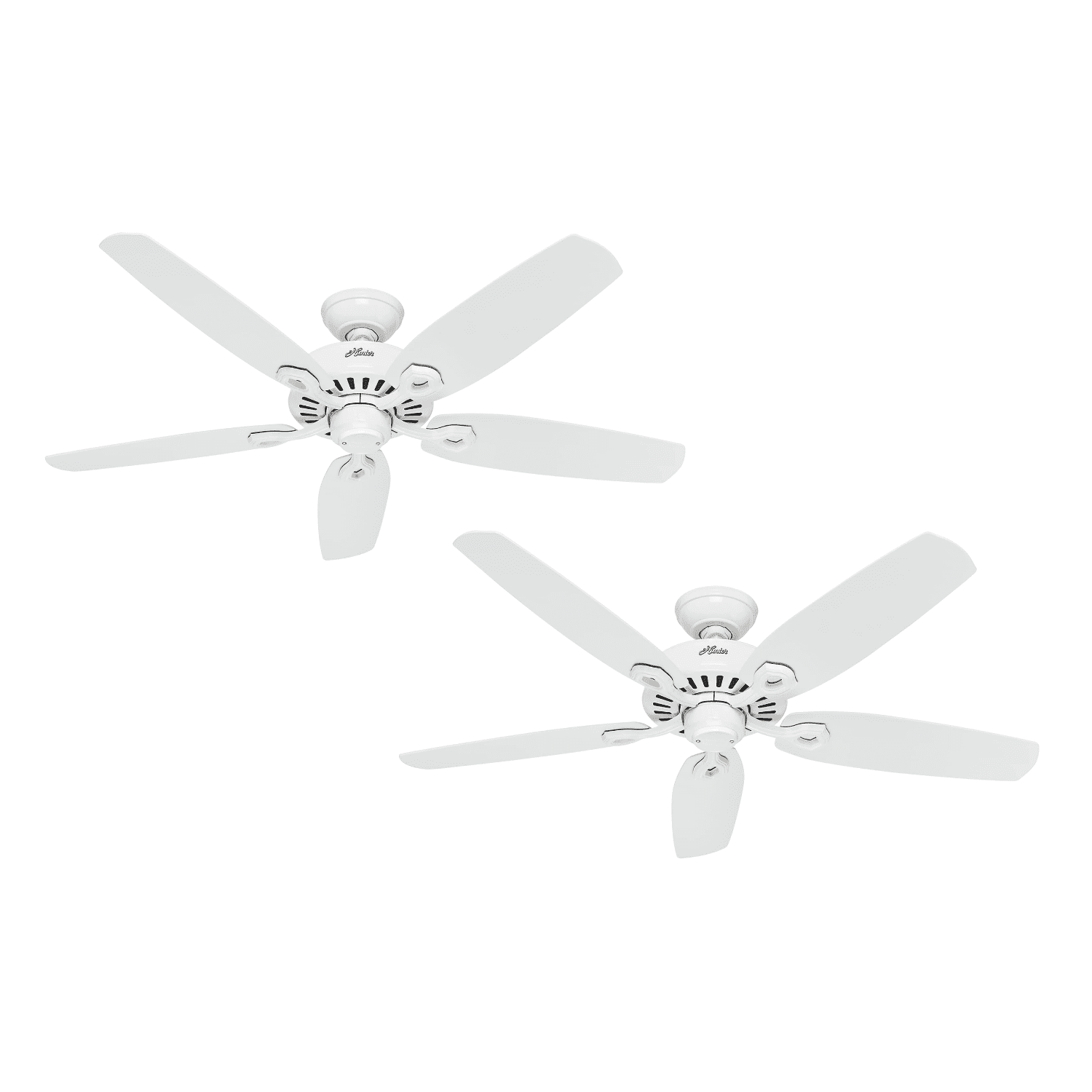 Hunterfan_chile - Pack X2 Ventilador De Techo Hunter Builder Elite Blanco 52