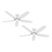 Hunterfan_Chile - Pack X2 Ventilador De Techo Hunter Builder Elite Blanco 52