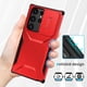 thumbnail image 5 of Funda Resistente para Samsung Galaxy S23 Ultra con Tapa Deslizante y Protección Militar Rojo, 5 of 6