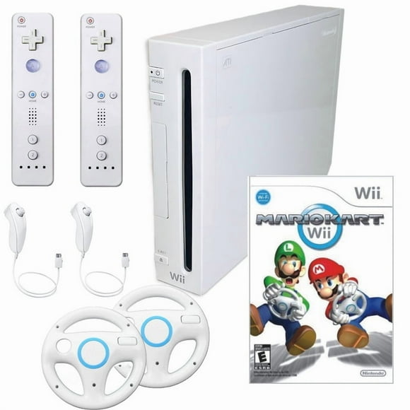 Consola Nintendo Wii Blanca Paquete Premium Mario Kart - Reacondicionado