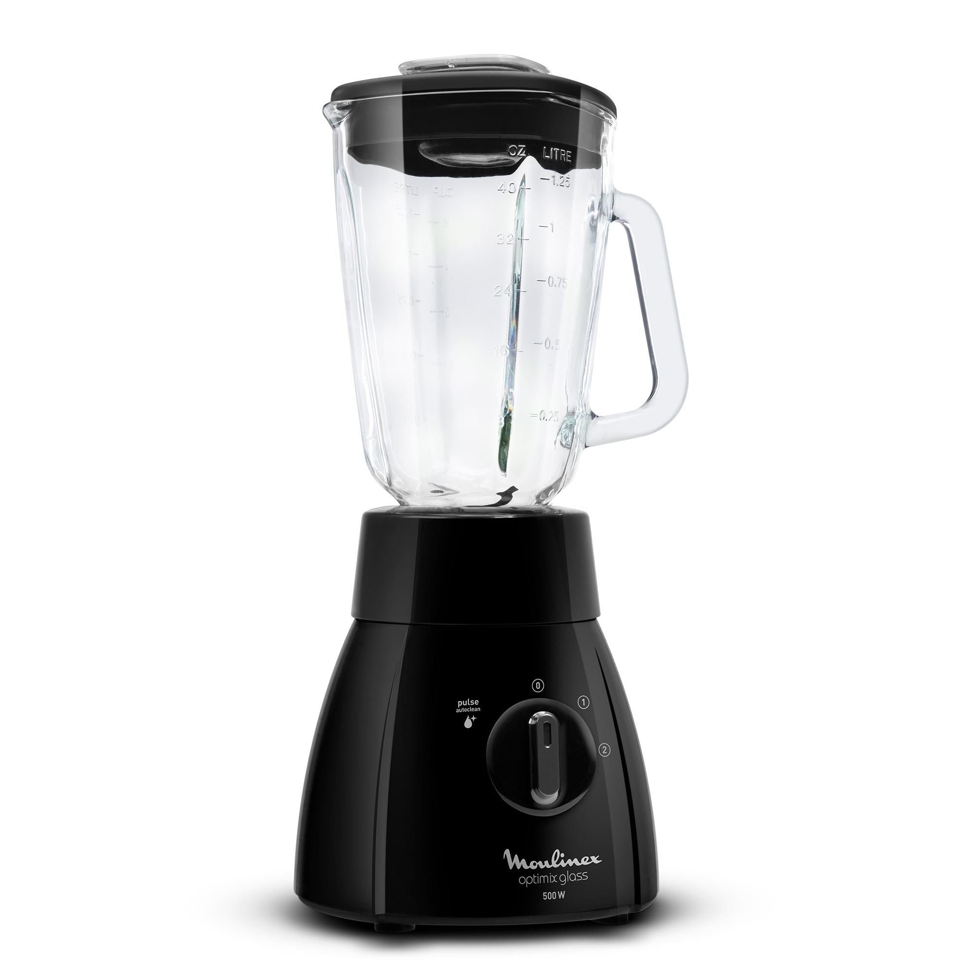Moulinex - Licuadora Optimix 500W 2V Lm2788V0 1.25 Litros Totales Negro