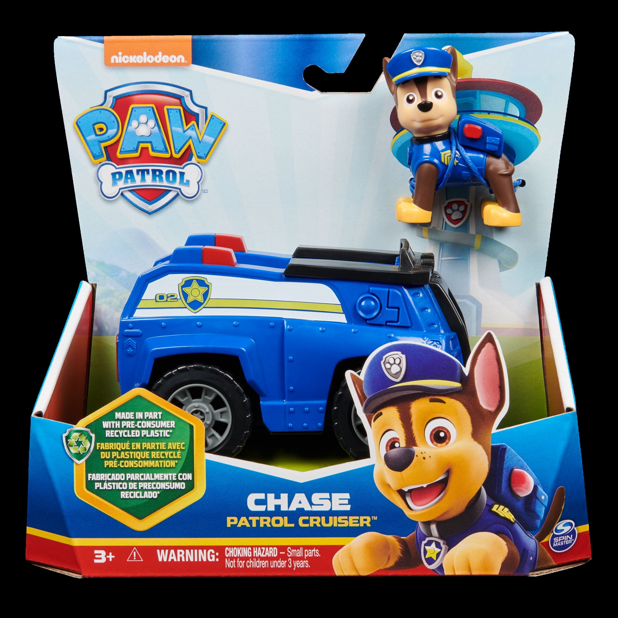 Vehiculo Sostenible Paw Patrol Chase Azul