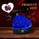 thumbnail image 2 of Flores preservadas Vryblos Forever Blue Roses en forma de corazón, 2 of 7