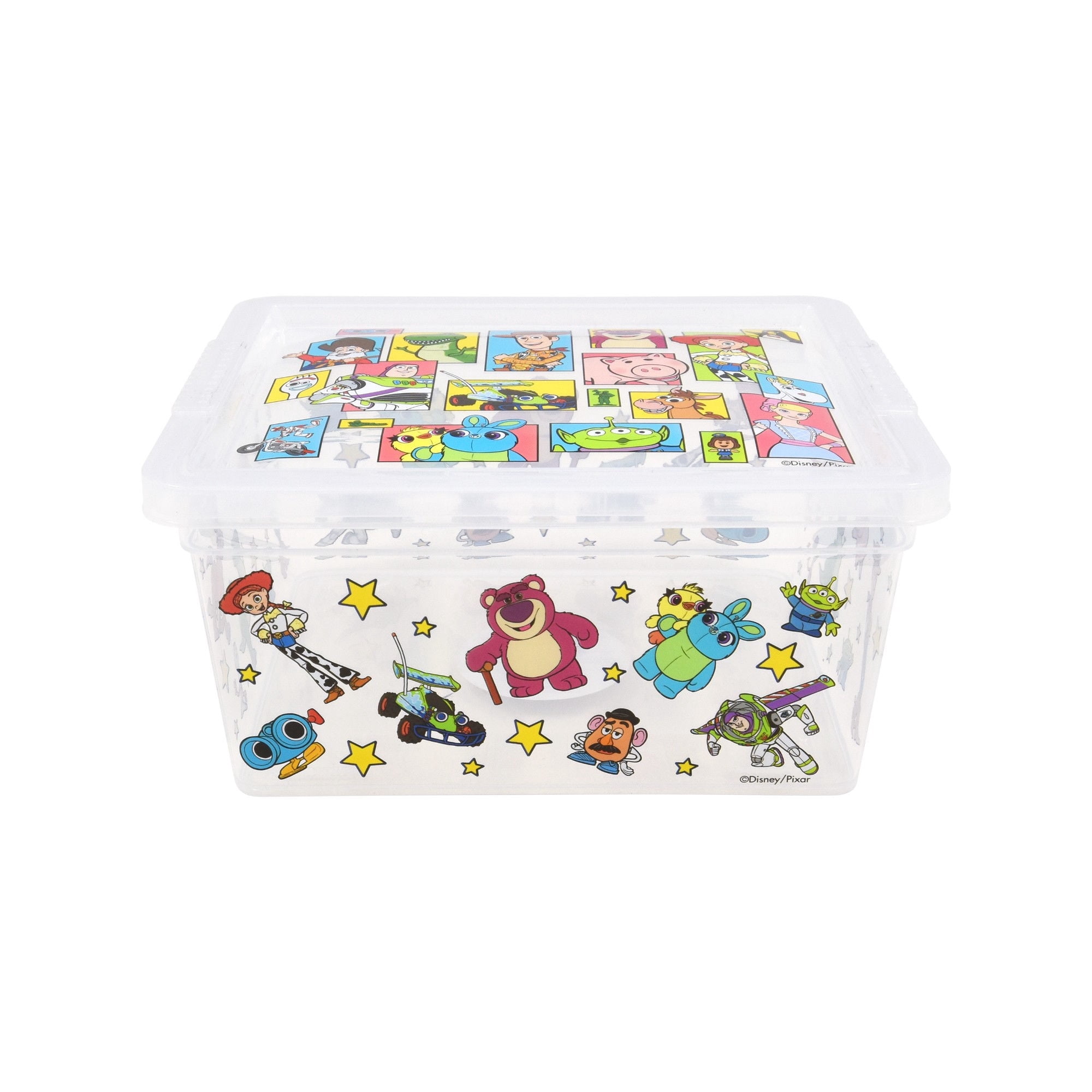 Caja De Almacenamiento 1,5 Litros Plástico Transparente Toy Story