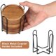 thumbnail image 3 of Posavasos de Madera Renawe de Acacia con Soporte, 3 of 3