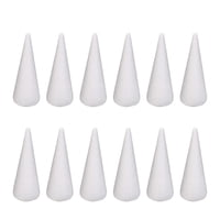 Bothyi - Proyecto De Árbol De Navidad Con Conos De Espuma Artesanales, 12 Uds., Para Centro De Mesa De Festival, 20Cm