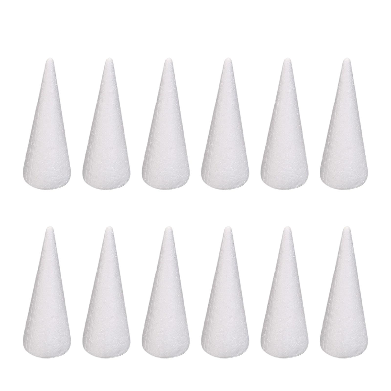 Bothyi - Proyecto De Árbol De Navidad Con Conos De Espuma Artesanales, 12 Uds., Para Centro De Mesa De Festival, 20Cm