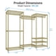 thumbnail image 5 of Perchero VIPEK V5 portátil de metal 175 x 40 x 194 cm dorado, 5 of 8
