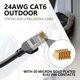 thumbnail image 2 of Cable Ethernet Jadaol Cat 6 de 15 pies para exterior/interior, 10 Gbps, negro, 2 of 7
