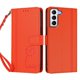 thumbnail image 3 of Funda Cartera Trébol para Samsung Galaxy S21 con Ranuras Tarjetas y Carga Inalámbrica Naranja, 3 of 6