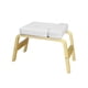 thumbnail image 1 of Banco de soporte para la cabeza de yoga Silla de inversión de yoga Hogar fuerte Entrenamiento de fuerza duradero Gimnasio portátil con marco de madera Blanco, 1 of 5