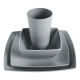 thumbnail image 2 of Gibson home soho grayson - vajilla cuadrada de melamina, 2 of 3