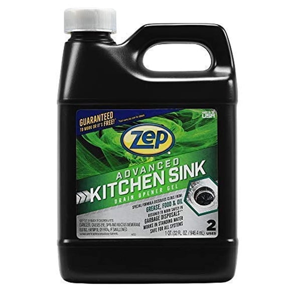 Gel Abridor de Desagües de Cocina Zep 946 ml Seguro para Grasa y Aceite