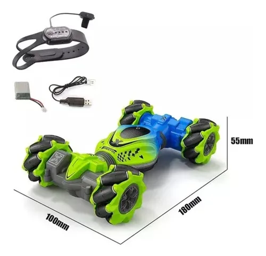 Genérico - Auto Rc Stunt 4X4 Pro Color Verde