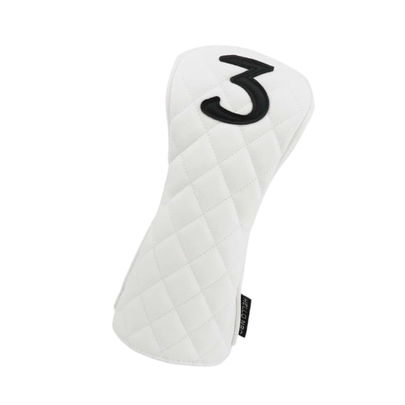 Cubierta de Cabeza de Madera de Golf, Cubierta de Cabeza de Golf, PU Antiarañazos, Protector de Palo de Golf, Cubierta de Palo de Golf para Adultos, R N degree 3