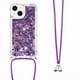 thumbnail image 4 of Funda FOXDOCK para iPhone 13 Mini con Cuerda Ajustable, Brillo Líquido, Protección Antigolpes y Lente – Ideal para Regalo, 4 of 6